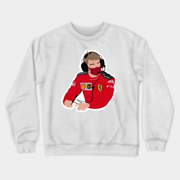 Robert Shwartzman testing for Scuderia Ferrari Crewneck Sweatshirt by royaldutchness